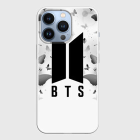 Чехол для iPhone 13 Pro с принтом BTS BUTTERFLIES в городе Новоалтайск,  |  | Тематика изображения на принте: bangtan boys | bt21 | bts | bts army | bts stickers | butterflies | j hope | jimin | jin | jungkook | k pop | rap monster | rapmon | suga | v | бабочки | бтс | корея | стикеры bts