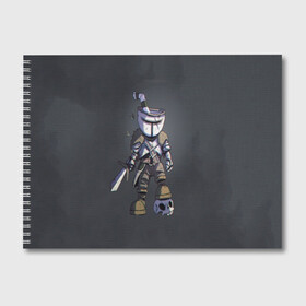 Альбом для рисования с принтом Cupsouls в городе Новоалтайск, 100% бумага
 | матовая бумага, плотность 200 мг. | cuphead | dark souls | game | игры