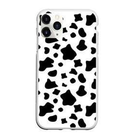 Чехол для iPhone 11 Pro матовый с принтом Корова в городе Новоалтайск, Силикон |  | animal | black white | cow | pattern | животное | кавай | корова | паттерн | пятна | черно белое