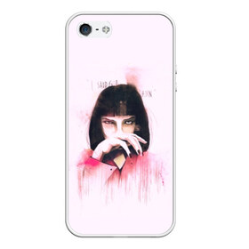 Чехол для iPhone 5/5S матовый с принтом Pulp Fiction - Art 1 в городе Новоалтайск, Силикон | Область печати: задняя сторона чехла, без боковых панелей | art | film | movie | pulp fiction | tarantino | арты | кино | криминальное чтиво | тарантино | фильмы