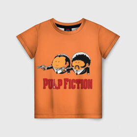 Детская футболка 3D с принтом Pulp Fiction - Art 2 в городе Новоалтайск, 100% гипоаллергенный полиэфир | прямой крой, круглый вырез горловины, длина до линии бедер, чуть спущенное плечо, ткань немного тянется | art | film | movie | pulp fiction | tarantino | кино | криминальное чтиво | приколы | тарантино | фильмы
