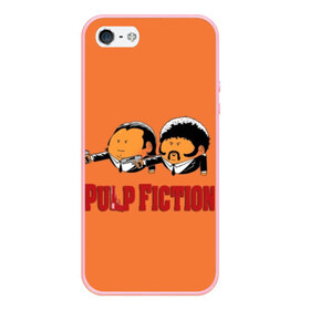 Чехол для iPhone 5/5S матовый с принтом Pulp Fiction - Art 2 в городе Новоалтайск, Силикон | Область печати: задняя сторона чехла, без боковых панелей | art | film | movie | pulp fiction | tarantino | кино | криминальное чтиво | приколы | тарантино | фильмы