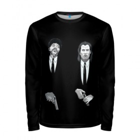 Мужской лонгслив 3D с принтом Pulp Fiction - Art 3 в городе Новоалтайск, 100% полиэстер | длинные рукава, круглый вырез горловины, полуприлегающий силуэт | art | film | movie | pulp fiction | tarantino | кино | криминальное чтиво | приколы | тарантино | фильмы