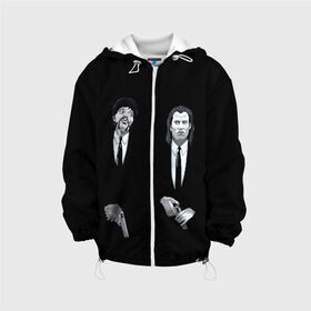 Детская куртка 3D с принтом Pulp Fiction - Art 3 в городе Новоалтайск, 100% полиэстер | застежка — молния, подол и капюшон оформлены резинкой с фиксаторами, по бокам — два кармана без застежек, один потайной карман на груди, плотность верхнего слоя — 90 г/м2; плотность флисового подклада — 260 г/м2 | Тематика изображения на принте: art | film | movie | pulp fiction | tarantino | кино | криминальное чтиво | приколы | тарантино | фильмы