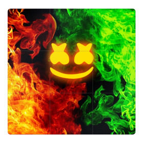 Магнитный плакат 3Х3 с принтом MARSHMELLO TOXIC в городе Новоалтайск, Полимерный материал с магнитным слоем | 9 деталей размером 9*9 см | dj | fire | flame | marshmello | toxic flame | usa | америка | клубная музыка | маршмелло | музыка | музыкант | огонь