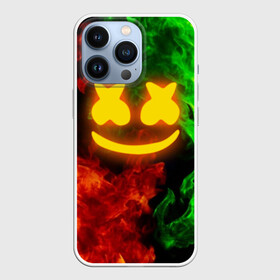 Чехол для iPhone 13 Pro с принтом MARSHMELLO TOXIC | МАРШМЕЛЛО ТОКСИК в городе Новоалтайск,  |  | dj | fire | flame | marshmello | toxic flame | usa | америка | клубная музыка | маршмелло | музыка | музыкант | огонь