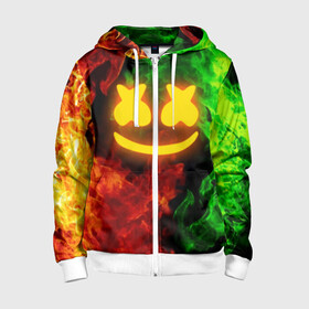 Детская толстовка 3D на молнии с принтом MARSHMELLO TOXIC | МАРШМЕЛЛО ТОКСИК  в городе Новоалтайск, 100% полиэстер |  манжеты и пояс оформлены широкой мягкой резинкой, двухслойный капюшон со шнурком для регулировки, спереди карманы и застежка-молния
 | dj | fire | flame | marshmello | toxic flame | usa | америка | клубная музыка | маршмелло | музыка | музыкант | огонь
