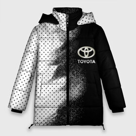 Женская зимняя куртка 3D с принтом Toyota в городе Новоалтайск, верх — 100% полиэстер; подкладка — 100% полиэстер; утеплитель — 100% полиэстер | длина ниже бедра, силуэт Оверсайз. Есть воротник-стойка, отстегивающийся капюшон и ветрозащитная планка. 

Боковые карманы с листочкой на кнопках и внутренний карман на молнии | toyota | абстракция | авто | автомобиль | лого | логотип | машина | таета | тоета | тойота