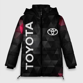 Женская зимняя куртка 3D с принтом Toyota в городе Новоалтайск, верх — 100% полиэстер; подкладка — 100% полиэстер; утеплитель — 100% полиэстер | длина ниже бедра, силуэт Оверсайз. Есть воротник-стойка, отстегивающийся капюшон и ветрозащитная планка. 

Боковые карманы с листочкой на кнопках и внутренний карман на молнии | toyota | абстракция | авто | автомобиль | лого | логотип | машина | таета | тоета | тойота