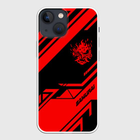 Чехол для iPhone 13 mini с принтом CYBERPUNK 2077 SAMURAI в городе Новоалтайск,  |  | 2019 | cd project red | cyberpunk 2077 | future | hack | night city | samurai | sci fi | андроиды | безумие | будущее | киберпанк 2077 | логотип | роботы | самураи | фантастика | цифры