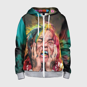 Детская толстовка 3D на молнии с принтом Stoopid в городе Новоалтайск, 100% полиэстер |  манжеты и пояс оформлены широкой мягкой резинкой, двухслойный капюшон со шнурком для регулировки, спереди карманы и застежка-молния
 | 6ix9ine | bebe | daniel hernandez | rap | stoopid | tekashi | рэп | сикснайн | текаши