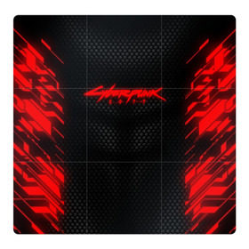 Магнитный плакат 3Х3 с принтом КОСТЮМ CYBERPUNK 2077 в городе Новоалтайск, Полимерный материал с магнитным слоем | 9 деталей размером 9*9 см | Тематика изображения на принте: abstraction | cyber | cyberpunk | cyberpunk 2077 | future | geometry | hack | hexagon | neon | night city | samurai | sci | techno | texture | абстракция | андроиды | безумие | броня | будущее | геометрия | кибер | краски | логотип | неон | неоновый | роб