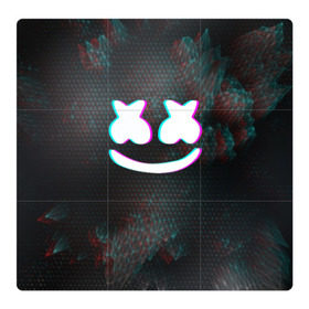 Магнитный плакат 3Х3 с принтом MARSHMELLO в городе Новоалтайск, Полимерный материал с магнитным слоем | 9 деталей размером 9*9 см | dj | glitch | marshmello | usa | америка | глитч | клубная музыка | маршмелло | музыка | музыкант