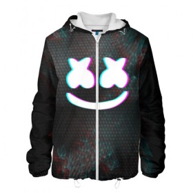 Мужская куртка 3D с принтом MARSHMELLO в городе Новоалтайск, ткань верха — 100% полиэстер, подклад — флис | прямой крой, подол и капюшон оформлены резинкой с фиксаторами, два кармана без застежек по бокам, один большой потайной карман на груди. Карман на груди застегивается на липучку | Тематика изображения на принте: dj | glitch | marshmello | usa | америка | глитч | клубная музыка | маршмелло | музыка | музыкант