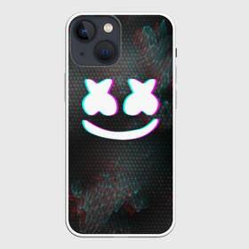 Чехол для iPhone 13 mini с принтом MARSHMELLO GLITCH   МАРШМЕЛЛО ГЛИТЧ в городе Новоалтайск,  |  | dj | glitch | marshmello | usa | америка | глитч | клубная музыка | маршмелло | музыка | музыкант