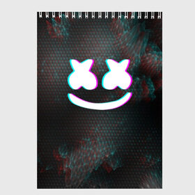 Скетчбук с принтом MARSHMELLO GLITCH МАРШМЕЛЛО ГЛИТЧ в городе Новоалтайск, 100% бумага
 | 48 листов, плотность листов — 100 г/м2, плотность картонной обложки — 250 г/м2. Листы скреплены сверху удобной пружинной спиралью | dj | glitch | marshmello | usa | америка | глитч | клубная музыка | маршмелло | музыка | музыкант