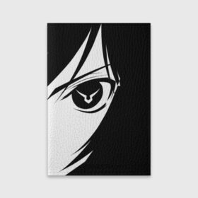 Обложка для паспорта матовая кожа с принтом Code Geass (Глаз Лелуша). в городе Новоалтайск, натуральная матовая кожа | размер 19,3 х 13,7 см; прозрачные пластиковые крепления | аниме | глаз лелуша | знак гиаса | код гиас | силуэт | эмблема