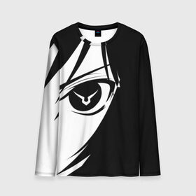 Мужской лонгслив 3D с принтом Code Geass (Глаз Лелуша). в городе Новоалтайск, 100% полиэстер | длинные рукава, круглый вырез горловины, полуприлегающий силуэт | аниме | глаз лелуша | знак гиаса | код гиас | силуэт | эмблема