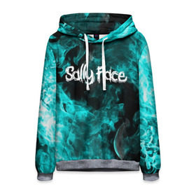 Мужская толстовка 3D с принтом SALLY FACE в городе Новоалтайск, 100% полиэстер | двухслойный капюшон со шнурком для регулировки, мягкие манжеты на рукавах и по низу толстовки, спереди карман-кенгуру с мягким внутренним слоем. | face | fire | flame | game | horror | larry | sally | sally face | sanity s fall | игра | ларри | мальчик с протезом | огонь | салли | салли фейс | ужасы