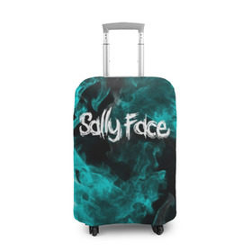 Чехол для чемодана 3D с принтом SALLY FACE в городе Новоалтайск, 86% полиэфир, 14% спандекс | двустороннее нанесение принта, прорези для ручек и колес | face | fire | flame | game | horror | larry | sally | sally face | sanity s fall | игра | ларри | мальчик с протезом | огонь | салли | салли фейс | ужасы