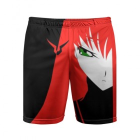 Мужские шорты 3D спортивные с принтом Code Geass (Красные Волосы). в городе Новоалтайск,  |  | аниме | знак гиаса | код гиас | силуэт | эмблема