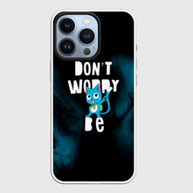 Чехол для iPhone 13 Pro с принтом Не волнуйся, будь Хэппи в городе Новоалтайск,  |  | Тематика изображения на принте: fairy tail | акнология | грей | демон | зереф | игнил | люси хартфилия | мавис вермилион | маг | маги | манга | нацу | нацу драгнил | сердце гримуара | тартарос | хвост феи | хэппи | эльза скарлет