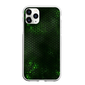 Чехол для iPhone 11 Pro Max матовый с принтом ЗЕЛЕНАЯ БРОНЯ GREEN STEEL в городе Новоалтайск, Силикон |  | abstraction | cyber | cyberpunk | future | geometry | hexagon | neon | techno | texture | абстракция | броня | геометрия | кибер | краски | неон | неоновый | сетка | соты | стальная броня | текстура | шестигранники
