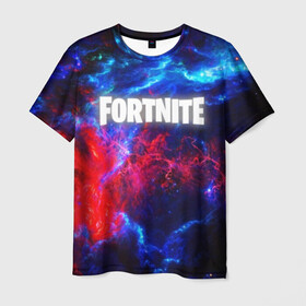 Мужская футболка 3D с принтом FORTNITE SPACE в городе Новоалтайск, 100% полиэфир | прямой крой, круглый вырез горловины, длина до линии бедер | 2019 | armor | colors | cybersport | esport | fortnite | galaxy | game | llama | logo | paints | space | абстракция | броня | вселенная | галактика | звезда | звезды | игра | киберспорт | космическ