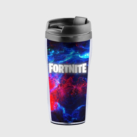 Термокружка-непроливайка с принтом FORTNITE SPACE в городе Новоалтайск, внутренняя часть — пищевой пластик, наружная часть — прозрачный пластик, между ними — полиграфическая вставка с рисунком | объем — 350 мл, герметичная крышка | Тематика изображения на принте: 2019 | armor | colors | cybersport | esport | fortnite | galaxy | game | llama | logo | paints | space | абстракция | броня | вселенная | галактика | звезда | звезды | игра | киберспорт | космическ