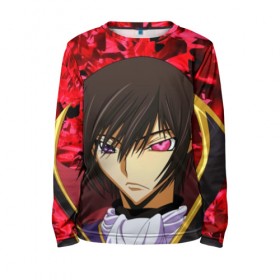 Детский лонгслив 3D с принтом Code Geass (Лелуш Ламперуж). в городе Новоалтайск, 100% полиэстер | длинные рукава, круглый вырез горловины, полуприлегающий силуэт
 | абстракция | аниме | код гиас | лелуш британский | лелуш ламберг | лелуш ламперуж | текстура