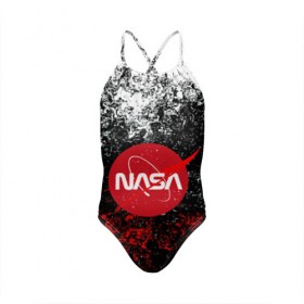 Детский купальник 3D с принтом NASA в городе Новоалтайск, Полиэстер 85%, Спандекс 15% | Слитный крой, подклад по переду изделия, узкие бретели | galaxy | nasa | nebula | space | star | абстракция | вселенная | галактика | звезда | звезды | космический | наса | планеты