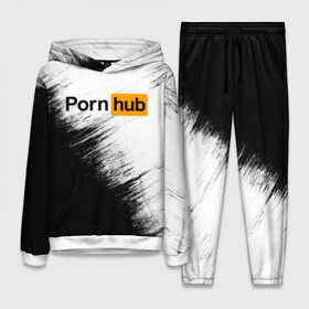 Женский костюм 3D (с толстовкой) с принтом Pornhub в городе Новоалтайск,  |  | brazzers | браззерс