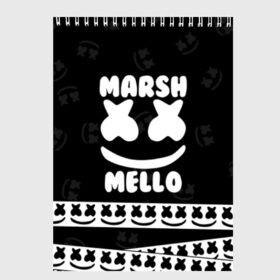 Скетчбук с принтом Marshmello 6 в городе Новоалтайск, 100% бумага
 | 48 листов, плотность листов — 100 г/м2, плотность картонной обложки — 250 г/м2. Листы скреплены сверху удобной пружинной спиралью | dj | fortnite | marshmello | music | дж | зефир | маршмелоу | музыка | форнайт | фортнайт