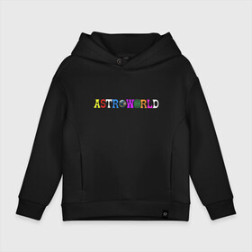 Детское худи Oversize хлопок с принтом astroworld в городе Новоалтайск, френч-терри — 70% хлопок, 30% полиэстер. Мягкий теплый начес внутри —100% хлопок | боковые карманы, эластичные манжеты и нижняя кромка, капюшон на магнитной кнопке | astroworld | astroworld merch | astroworld travis | merch | travis scott | travis scott astroworld | альбом astroworld | дженнер трэвис скотт | трэвис скотт
