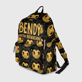 Рюкзак 3D с принтом Bendy And The Ink Machine (35) в городе Новоалтайск, 100% полиэстер | лямки с регулируемой длиной, сверху петелька, чтобы рюкзак можно было повесить на вешалку. Основное отделение закрывается на молнию, как и внешний карман. Внутри два дополнительных кармана, один из которых закрывается на молнию. По бокам два дополнительных кармашка | bendy | bendy and the ink machine | devil | game | horror | ink | mask | бенди | бенди и чернильная машина | краска | чернила