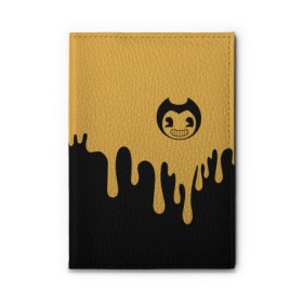 Обложка для автодокументов с принтом Bendy And The Ink Machine (37) в городе Новоалтайск, натуральная кожа |  размер 19,9*13 см; внутри 4 больших “конверта” для документов и один маленький отдел — туда идеально встанут права | bendy | bendy and the ink machine | devil | game | horror | ink | mask | бенди | бенди и чернильная машина | краска | чернила