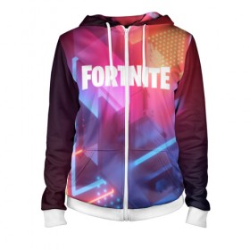 Женская толстовка 3D на молнии с принтом FORTNITE SEASON 9 в городе Новоалтайск, 100% полиэстер | длина до линии бедра, манжеты и пояс оформлены мягкой тканевой резинкой, двухслойный капюшон со шнурком для регулировки, спереди молния, по бокам два кармана | 2019 | armor | armour | cybersport | esport | fortnite | game | logo | season 9 | броня | игра | киберспорт | сезон 9 | фиолетовый | фортнайт