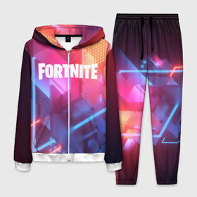 Мужской костюм 3D с принтом FORTNITE SEASON 9 в городе Новоалтайск, 100% полиэстер | Манжеты и пояс оформлены тканевой резинкой, двухслойный капюшон со шнурком для регулировки, карманы спереди | 2019 | armor | armour | cybersport | esport | fortnite | game | logo | season 9 | броня | игра | киберспорт | сезон 9 | фиолетовый | фортнайт