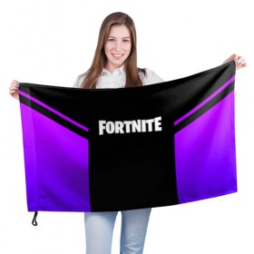 Флаг 3D с принтом FORTNITE SEASON 9 в городе Новоалтайск, 100% полиэстер | плотность ткани — 95 г/м2, размер — 67 х 109 см. Принт наносится с одной стороны | 2019 | armor | armour | cybersport | esport | fortnite | game | logo | season 9 | броня | игра | киберспорт | сезон 9 | фиолетовый | фортнайт