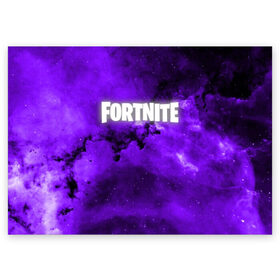 Поздравительная открытка с принтом FORTNITE SPACE в городе Новоалтайск, 100% бумага | плотность бумаги 280 г/м2, матовая, на обратной стороне линовка и место для марки
 | 2019 | armor | colors | cybersport | esport | fortnite | galaxy | game | llama | logo | paints | space | абстракция | броня | вселенная | галактика | звезда | звезды | игра | киберспорт | космическ