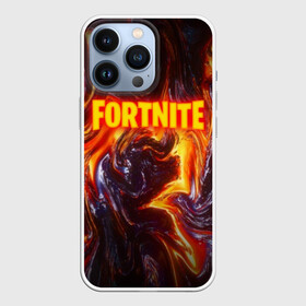 Чехол для iPhone 13 Pro с принтом FORTNITE LIQUID FIRE в городе Новоалтайск,  |  | Тематика изображения на принте: 2019 | armor | armour | cybersport | esport | fortnite | game | llama | logo | броня | игра | киберспорт | лава. | лама | фиолетовый | фирменные цвета | фортнайт