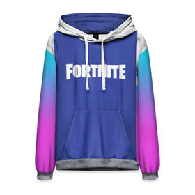 Мужская толстовка 3D с принтом FORTNITE в городе Новоалтайск, 100% полиэстер | двухслойный капюшон со шнурком для регулировки, мягкие манжеты на рукавах и по низу толстовки, спереди карман-кенгуру с мягким внутренним слоем. | 2019 | armor | armour | cybersport | esport | fortnite | game | logo | season 9 | броня | игра | киберспорт | сезон 9 | фиолетовый | фортнайт