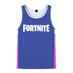 Мужская майка 3D с принтом FORTNITE в городе Новоалтайск, 100% полиэстер | круглая горловина, приталенный силуэт, длина до линии бедра. Пройма и горловина окантованы тонкой бейкой | 2019 | armor | armour | cybersport | esport | fortnite | game | logo | season 9 | броня | игра | киберспорт | сезон 9 | фиолетовый | фортнайт