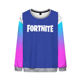 Мужской свитшот 3D с принтом FORTNITE в городе Новоалтайск, 100% полиэстер с мягким внутренним слоем | круглый вырез горловины, мягкая резинка на манжетах и поясе, свободная посадка по фигуре | 2019 | armor | armour | cybersport | esport | fortnite | game | logo | season 9 | броня | игра | киберспорт | сезон 9 | фиолетовый | фортнайт