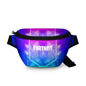 Поясная сумка 3D с принтом FORTNITE в городе Новоалтайск, 100% полиэстер | плотная ткань, ремень с регулируемой длиной, внутри несколько карманов для мелочей, основное отделение и карман с обратной стороны сумки застегиваются на молнию | 2019 | armor | armour | cybersport | esport | fortnite | game | logo | season 9 | броня | игра | киберспорт | сезон 9 | фиолетовый | фортнайт