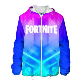 Мужская куртка 3D с принтом FORTNITE в городе Новоалтайск, ткань верха — 100% полиэстер, подклад — флис | прямой крой, подол и капюшон оформлены резинкой с фиксаторами, два кармана без застежек по бокам, один большой потайной карман на груди. Карман на груди застегивается на липучку | 2019 | armor | armour | cybersport | esport | fortnite | game | logo | season 9 | броня | игра | киберспорт | сезон 9 | фиолетовый | фортнайт