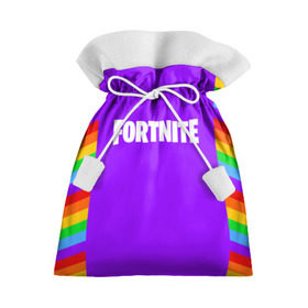 Подарочный 3D мешок с принтом FORTNITE в городе Новоалтайск, 100% полиэстер | Размер: 29*39 см | 2019 | armor | armour | cybersport | esport | fortnite | game | logo | season 9 | броня | игра | киберспорт | сезон 9 | фиолетовый | фортнайт