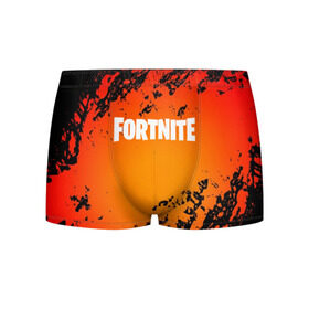 Мужские трусы 3D с принтом FORTNITE VOLCANO в городе Новоалтайск, 50% хлопок, 50% полиэстер | классическая посадка, на поясе мягкая тканевая резинка | 2019 | armor | armour | cybersport | esport | fortnite | game | llama | logo | volcano | броня | вулкан | игра | киберспорт | лава | лама | фиолетовый | фирменные цвета | фортнайт