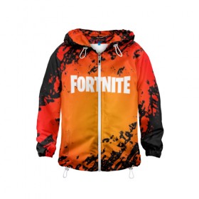Детская ветровка 3D с принтом FORTNITE VOLCANO в городе Новоалтайск, 100% полиэстер | подол и капюшон оформлены резинкой с фиксаторами, по бокам два кармана без застежек, один потайной карман на груди | 2019 | armor | armour | cybersport | esport | fortnite | game | llama | logo | volcano | броня | вулкан | игра | киберспорт | лава | лама | фиолетовый | фирменные цвета | фортнайт
