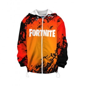 Детская куртка 3D с принтом FORTNITE VOLCANO в городе Новоалтайск, 100% полиэстер | застежка — молния, подол и капюшон оформлены резинкой с фиксаторами, по бокам — два кармана без застежек, один потайной карман на груди, плотность верхнего слоя — 90 г/м2; плотность флисового подклада — 260 г/м2 | 2019 | armor | armour | cybersport | esport | fortnite | game | llama | logo | volcano | броня | вулкан | игра | киберспорт | лава | лама | фиолетовый | фирменные цвета | фортнайт